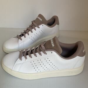 Adidas Advantage 2.0 Cloudfoam White Taupe Sneakers Men’s 10.5 New With Box